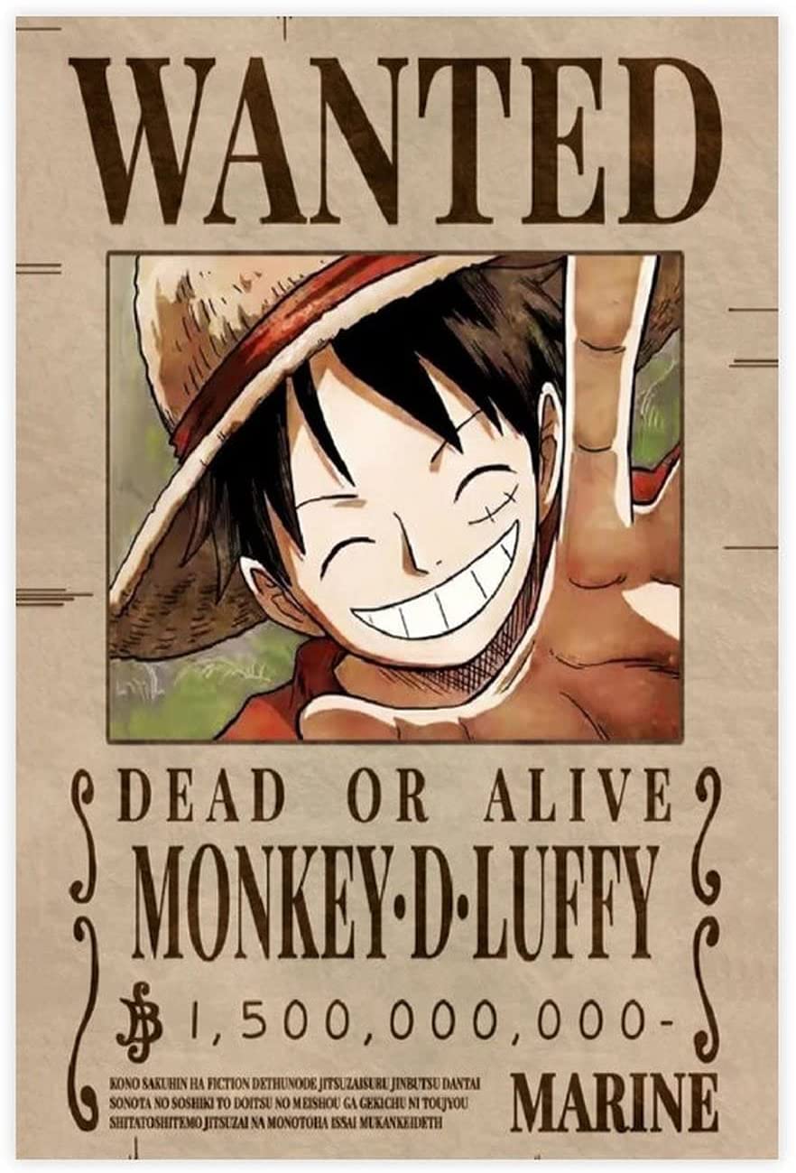 Detail Poster One Piece Wanted Nomer 20