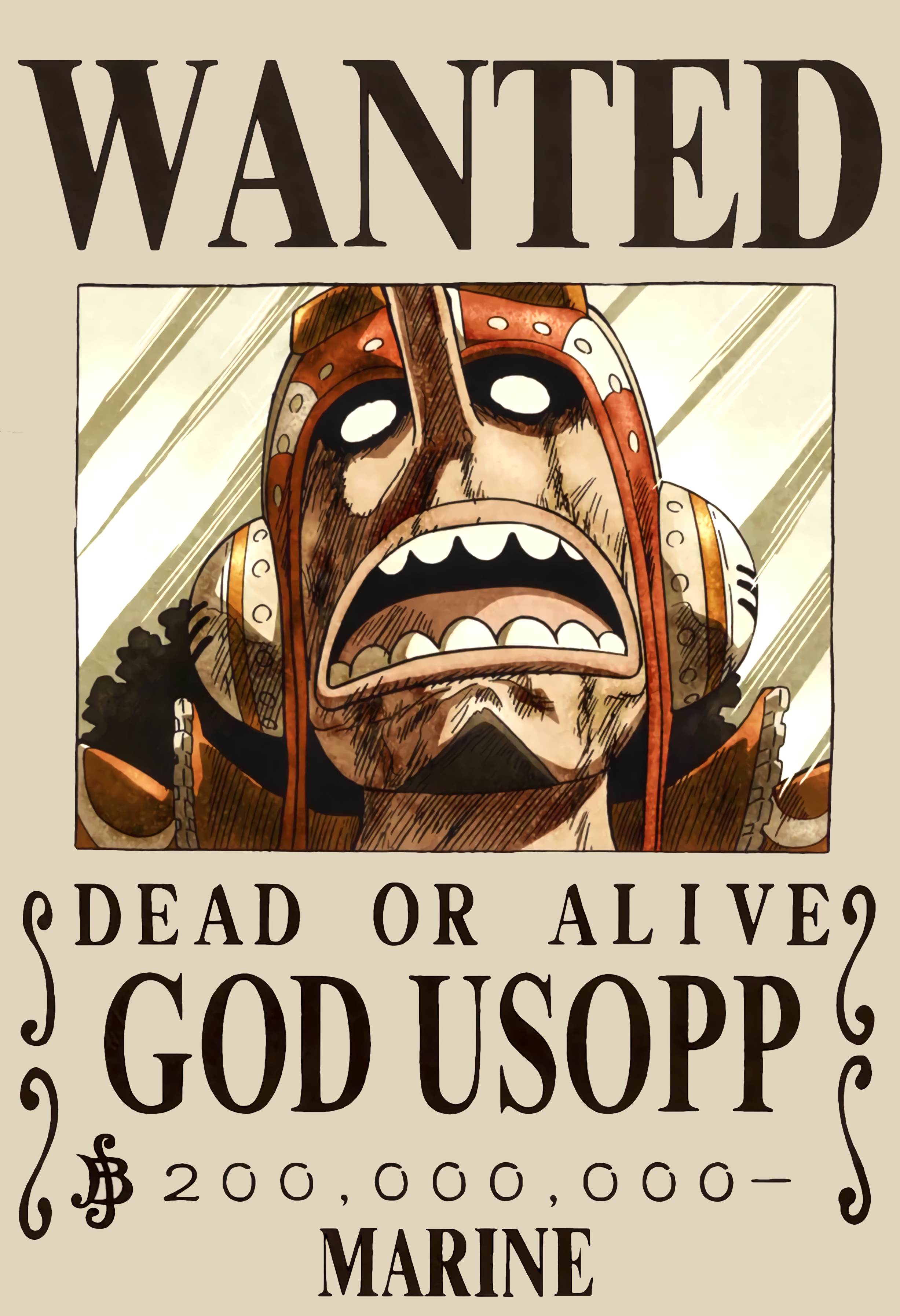 Detail Poster One Piece Wanted Nomer 37