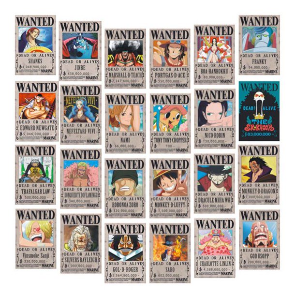 Detail Poster One Piece Wanted Nomer 7