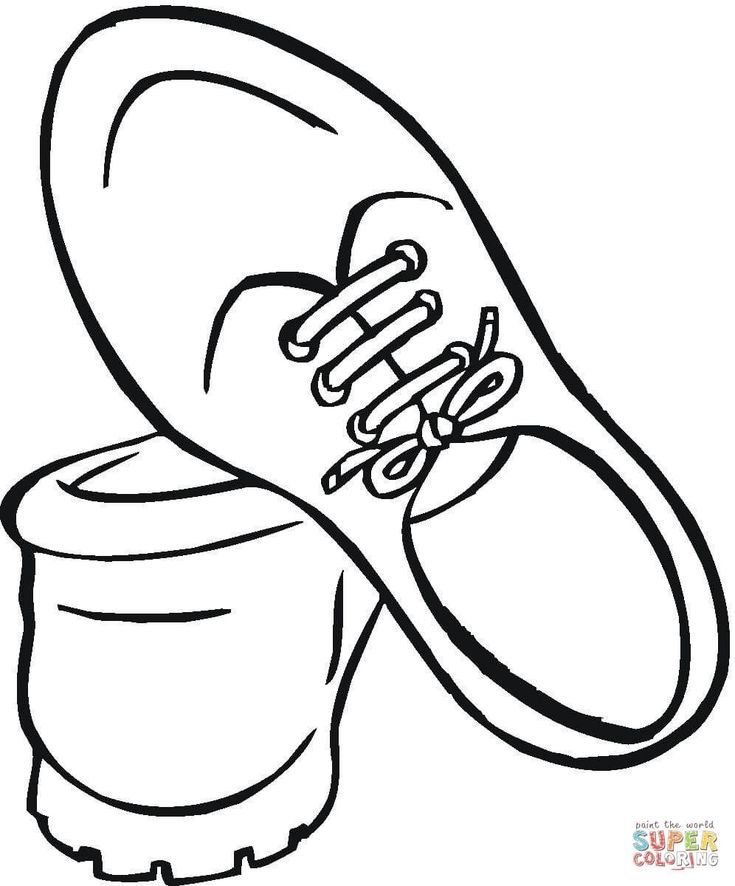 Detail Ausmalbilder Schuhe Nomer 7