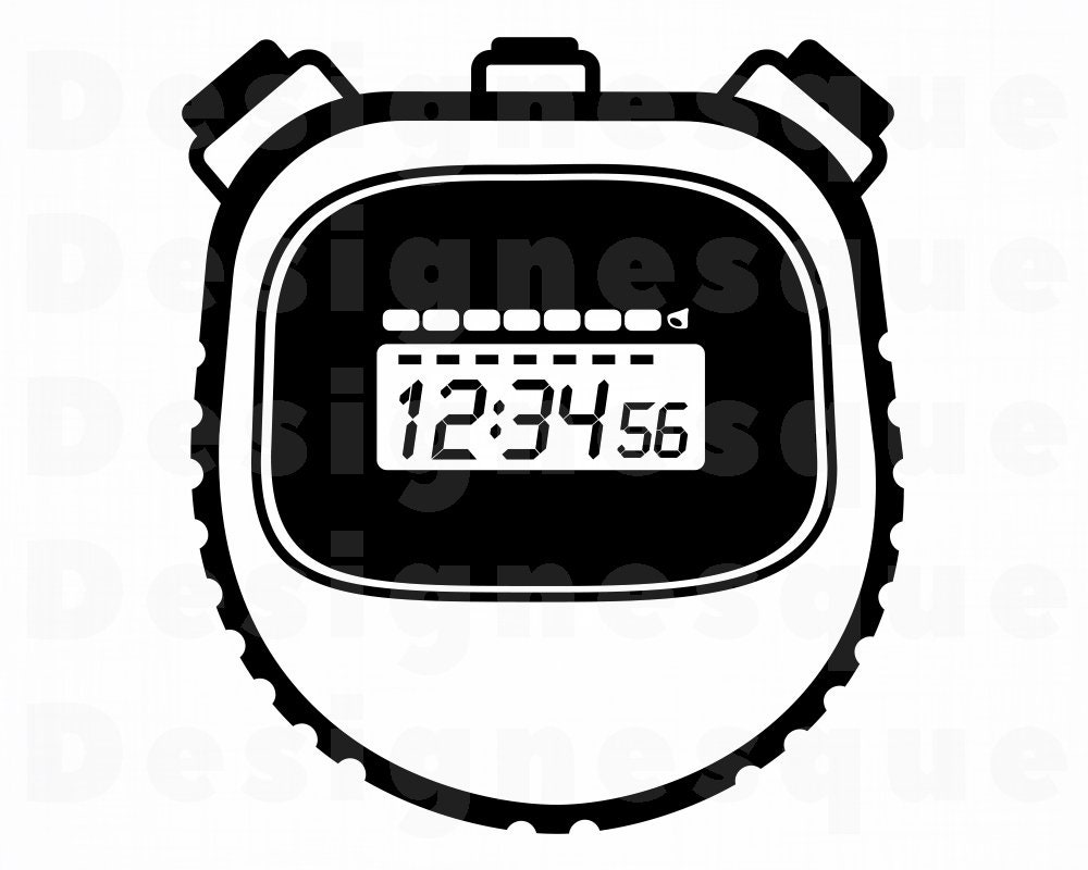 Detail Digital Stopwatch Clipart Nomer 9