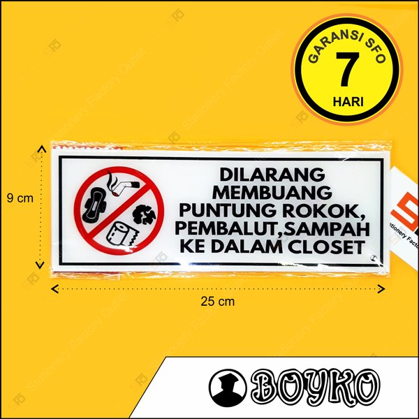 Detail Dilarang Buang Sampah Di Kloset Nomer 34