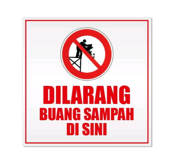 Detail Dilarang Buang Sampah Logo Nomer 10