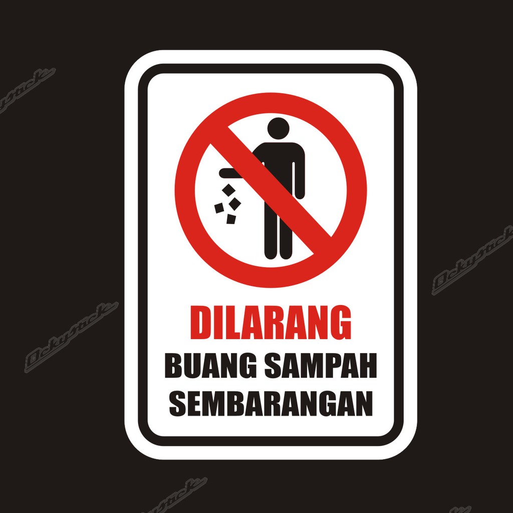 Detail Dilarang Buang Sampah Logo Nomer 12