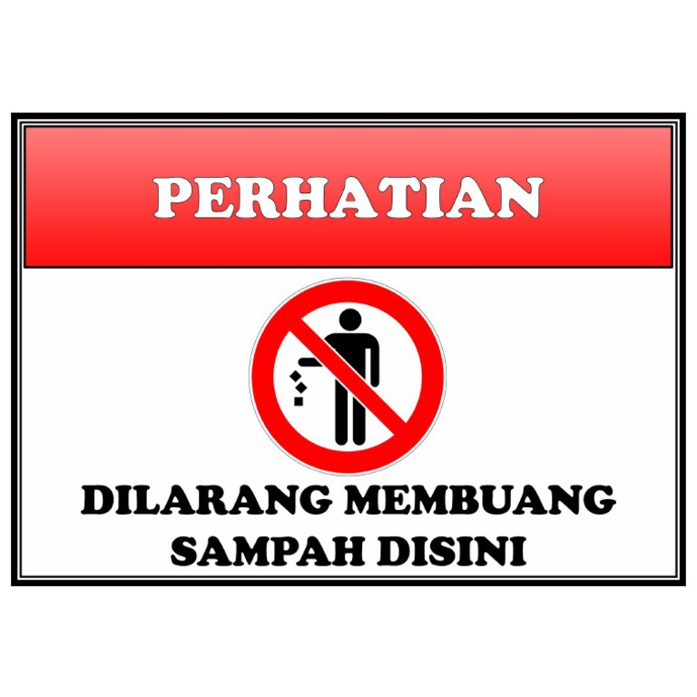 Detail Dilarang Buang Sampah Logo Nomer 13