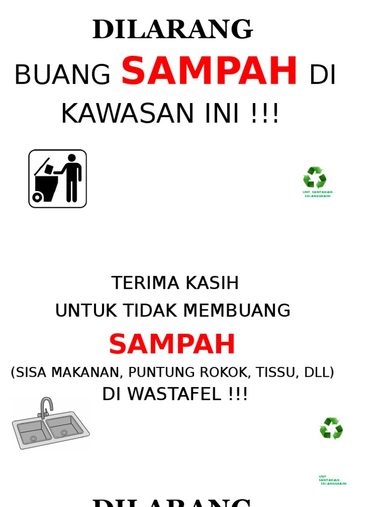 Detail Dilarang Buang Sampah Logo Nomer 56