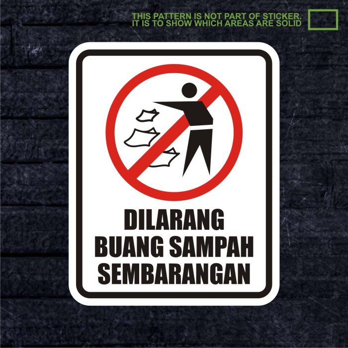 Detail Dilarang Buang Sampah Sembarangan Logo Nomer 11