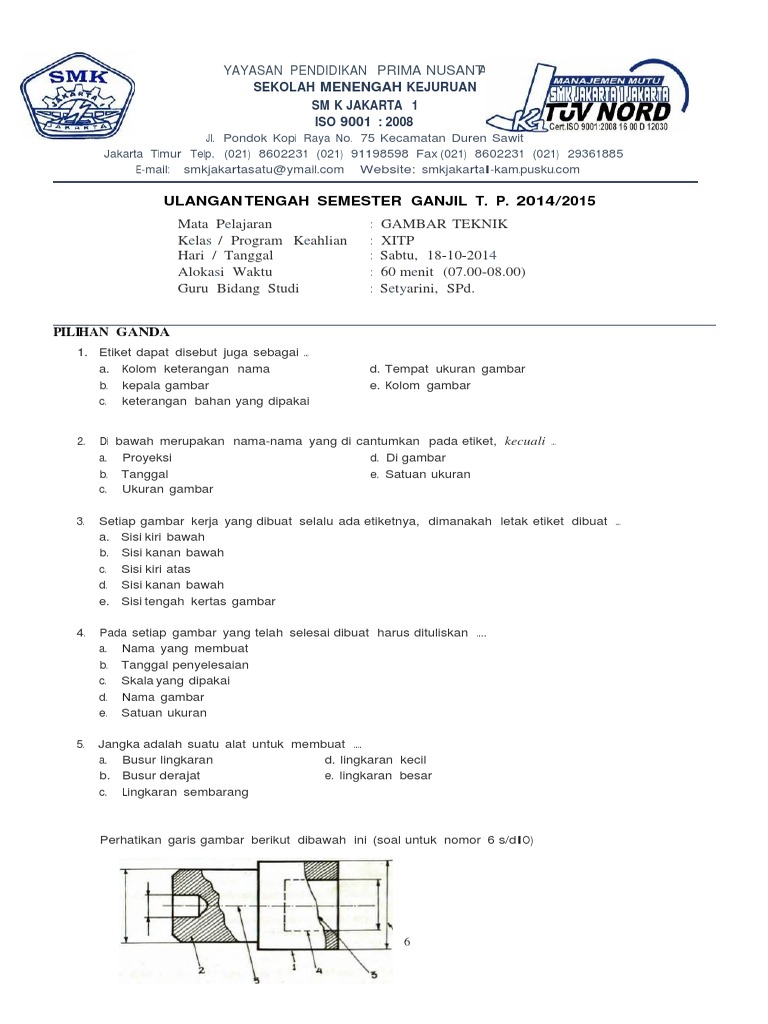 Detail Dimanakah Gambar Teknik Dipakai Nomer 12