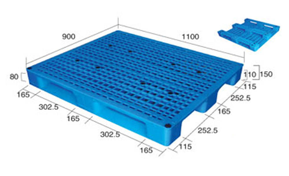 Detail Dimensi Pallet Plastik Nomer 8