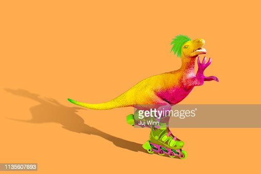 Detail Dinosaur On Roller Skates Nomer 47