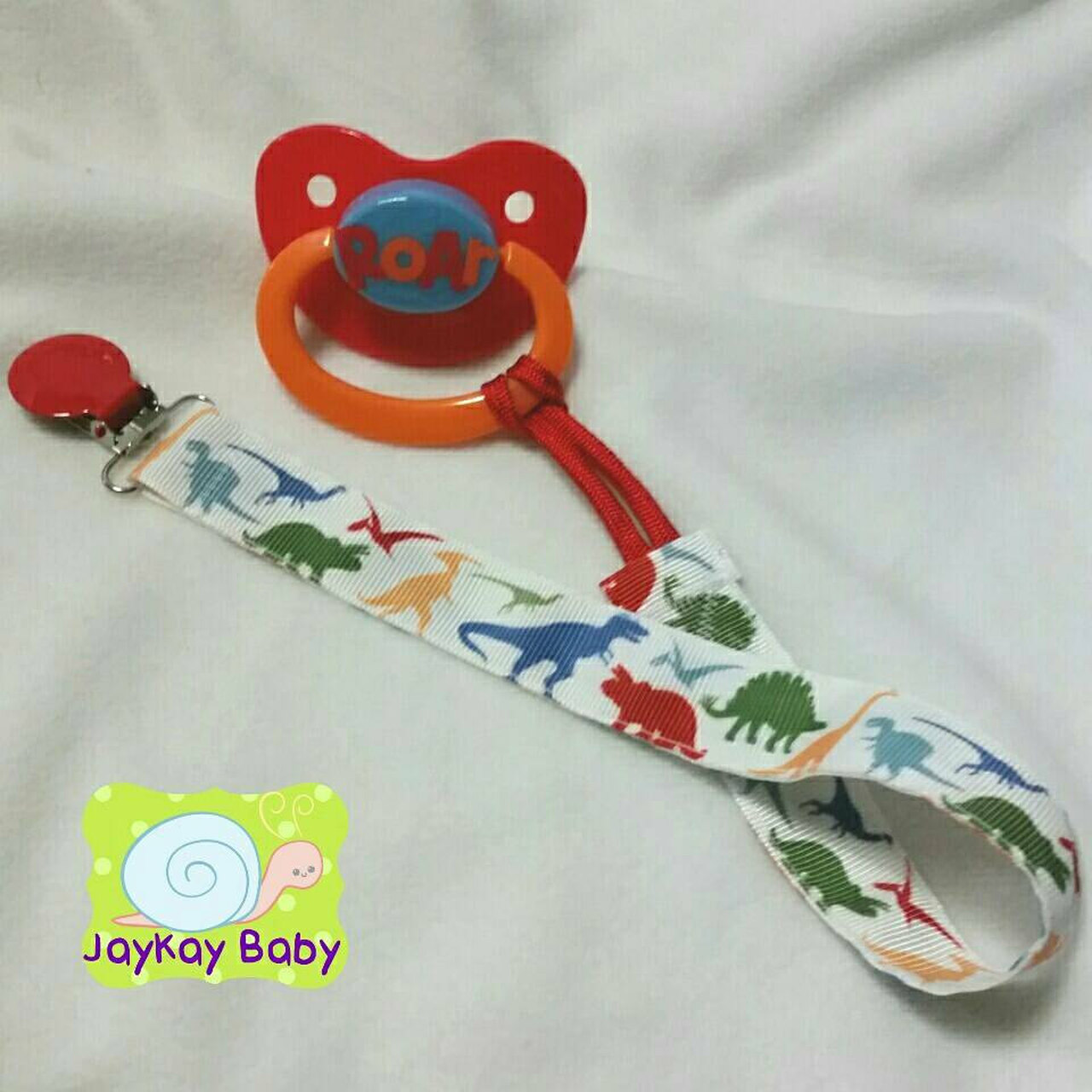 Detail Dinosaur Pacifier Clip Nomer 44