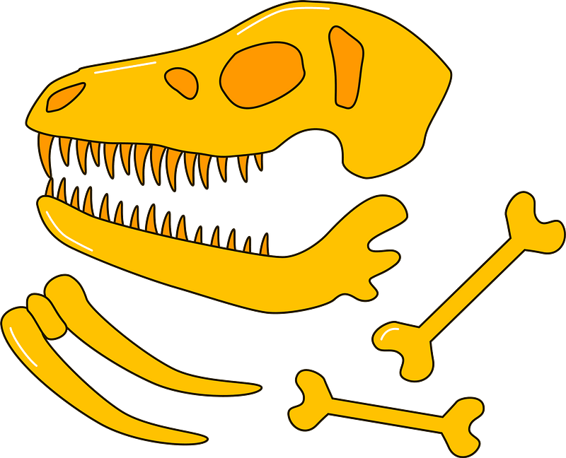 Detail Dinosaur Skeleton Clipart Nomer 36