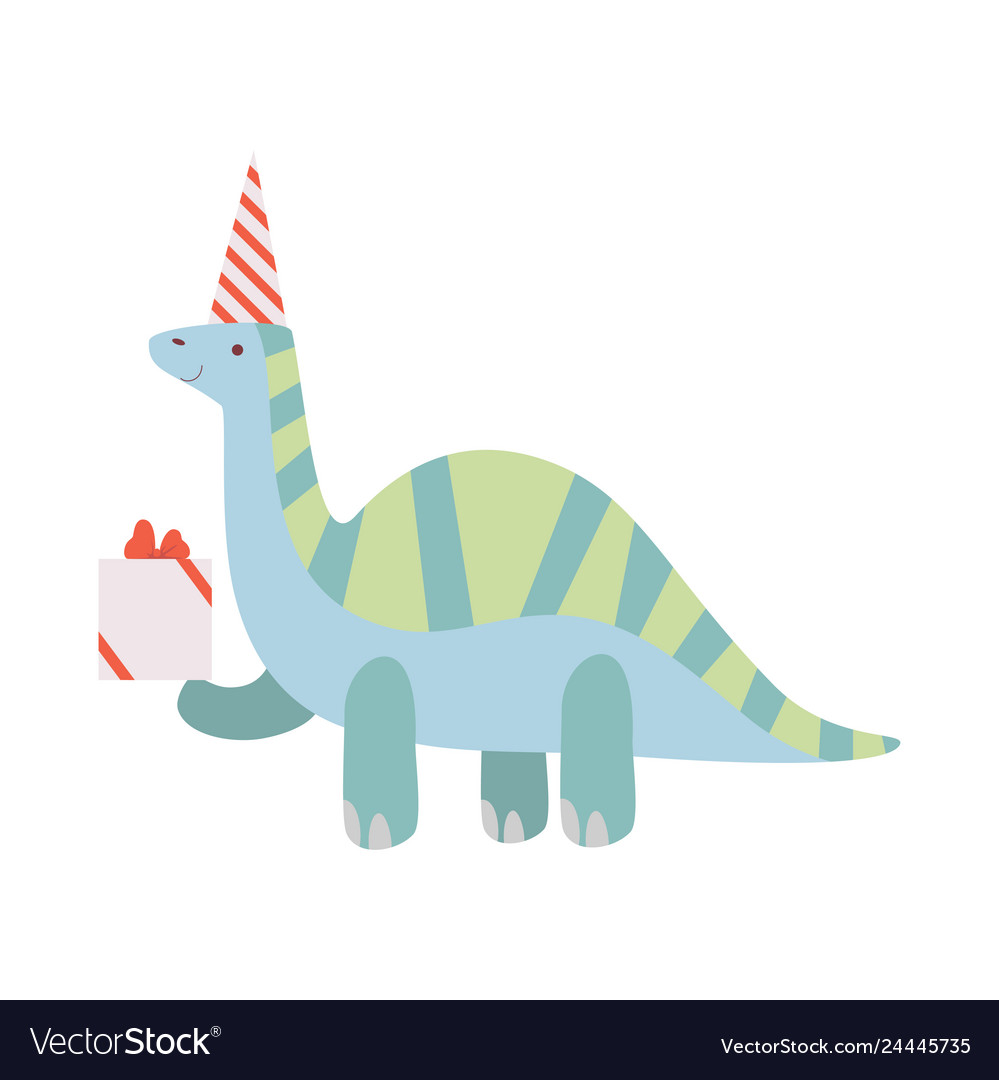 Detail Dinosaur With Birthday Hat Clipart Nomer 4