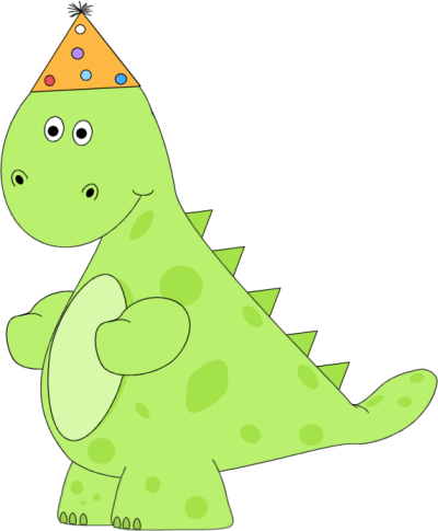 Detail Dinosaur With Birthday Hat Clipart Nomer 8