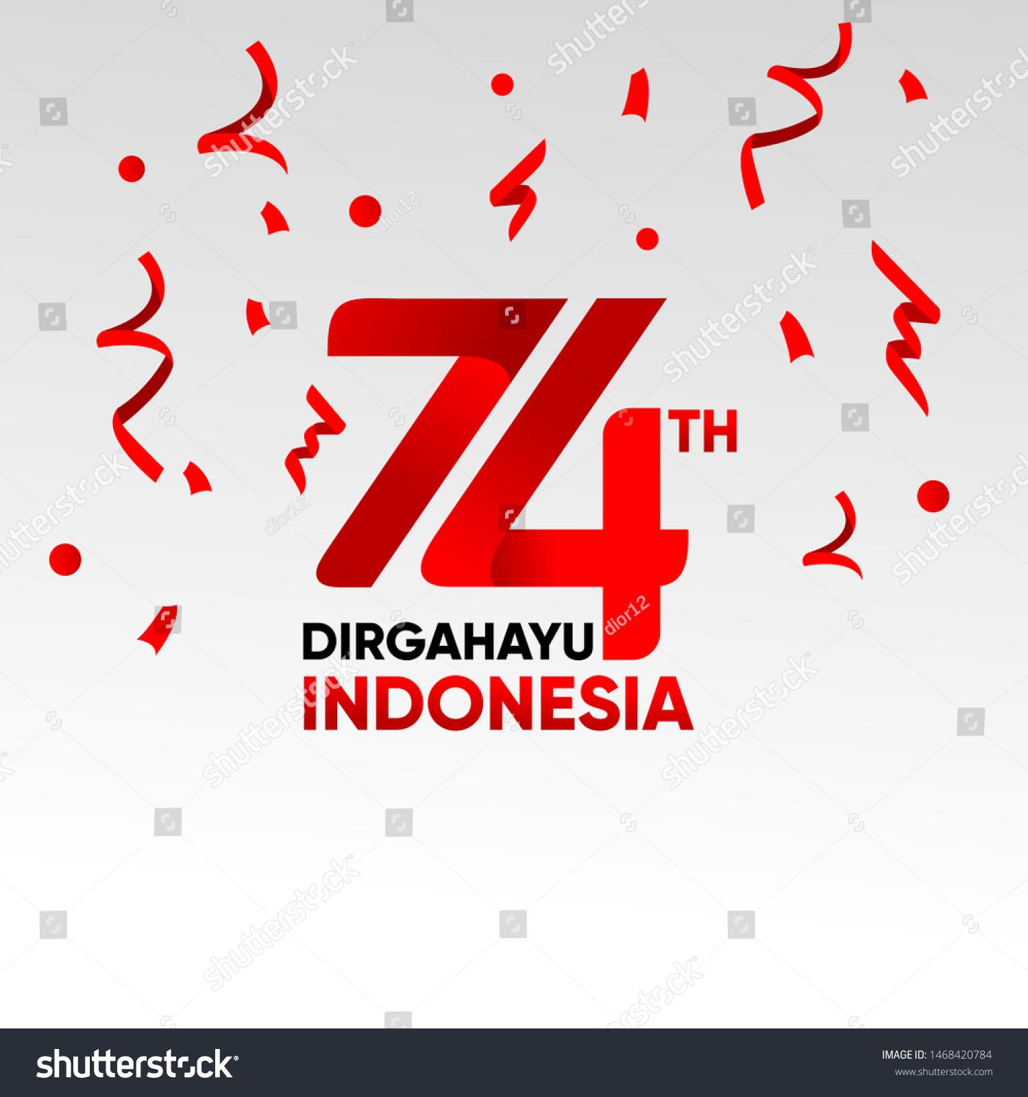 Download Dirgahayu Indonesia 74 Vector Nomer 5