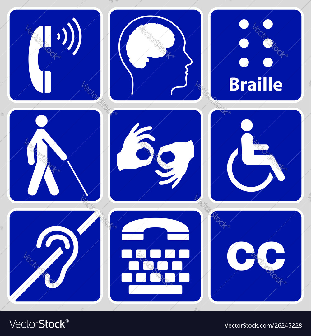 Disability Signs And Symbols - KibrisPDR