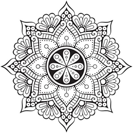 Detail Mandala Buchstabe M Nomer 29