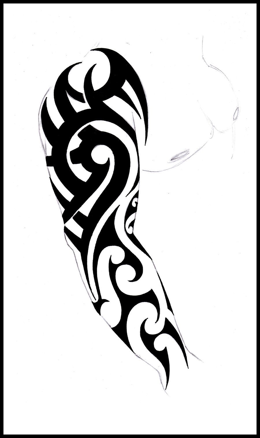 Detail Schwarzer Arm Tattoo Nomer 3