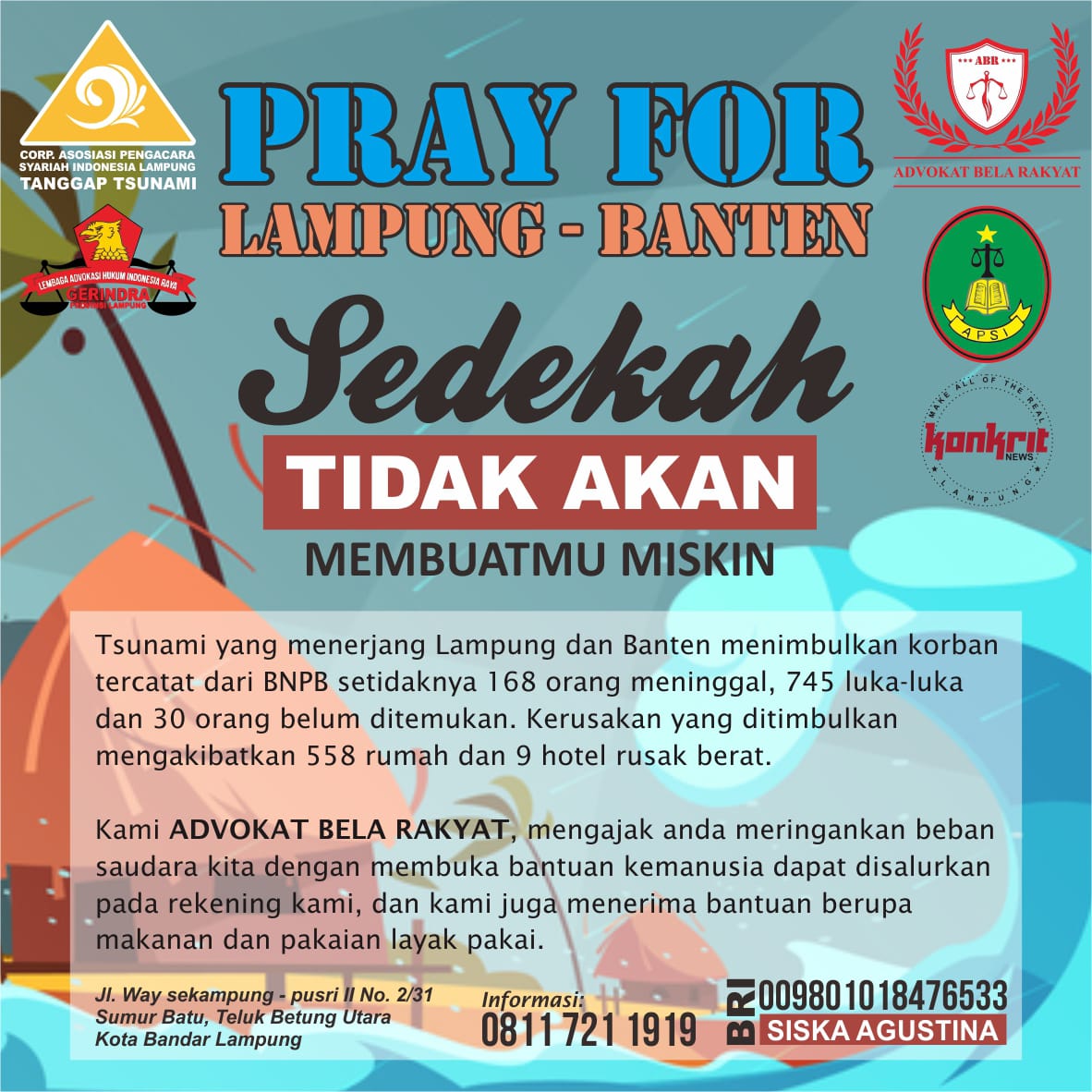 Detail Poster Posko Bencana Alam Gambar Bencanas Alam Tsunami Nomer 2