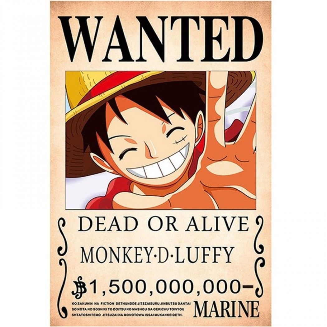 Detail Poster Wanted One Piece Hd Nomer 23