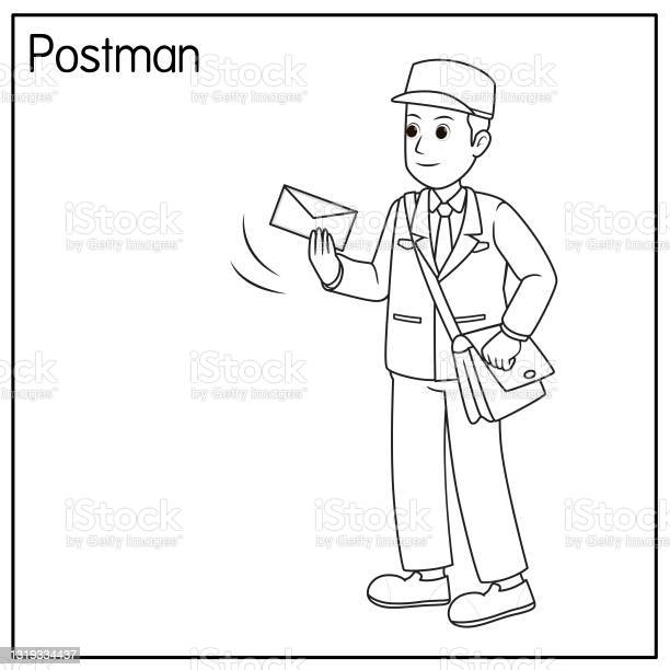 Detail Postman Clipart Black And White Nomer 8