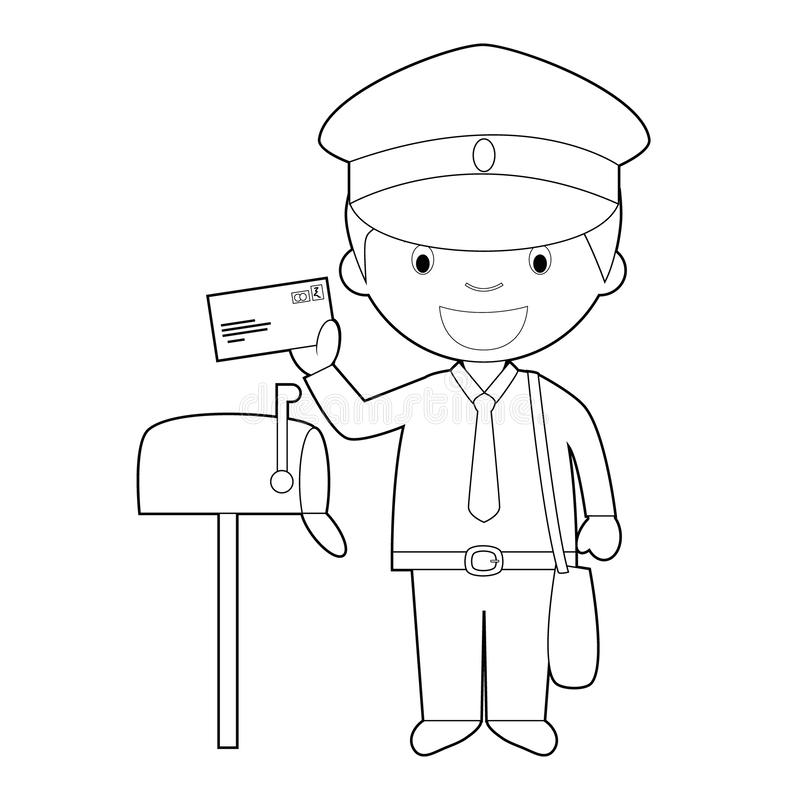 Detail Postman Clipart Black And White Nomer 10