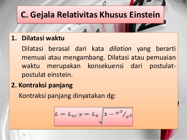 Detail Postulat Relativitas Khusus Nomer 19