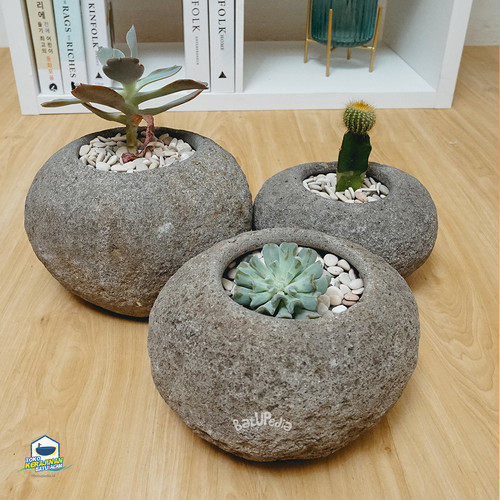 Detail Pot Bunga Batu Alam Minimalis Nomer 8