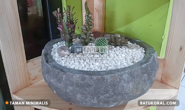 Detail Pot Bunga Batu Alam Minimalis Nomer 10