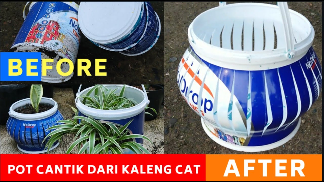 Pot Bunga Dari Ember Cat - KibrisPDR