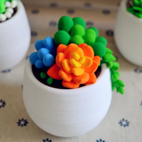 Detail Pot Bunga Dari Plastisin Nomer 15