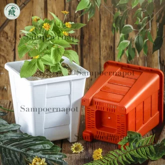 Detail Pot Bunga Kotak Tinggi Nomer 23