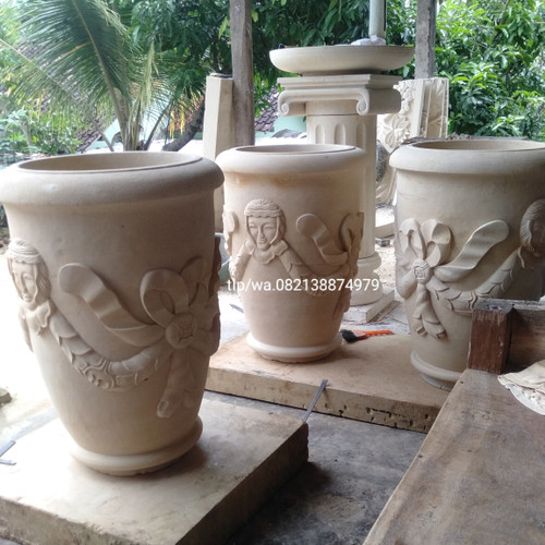 Detail Pot Dari Batu Nomer 14