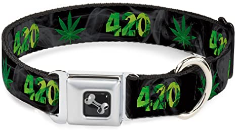 Detail Pot Leaf Dog Collar Nomer 6