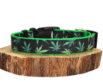 Detail Pot Leaf Dog Collar Nomer 45