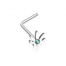 Detail Pot Leaf Nose Ring Nomer 20