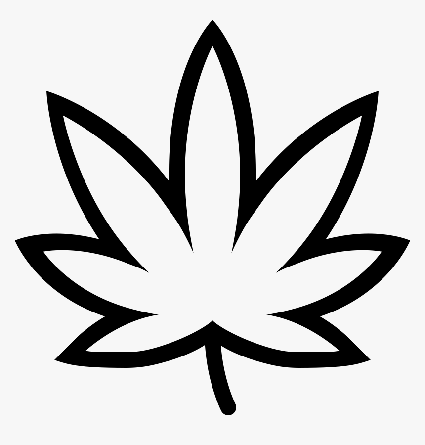 Pot Leaf Outline Png - KibrisPDR