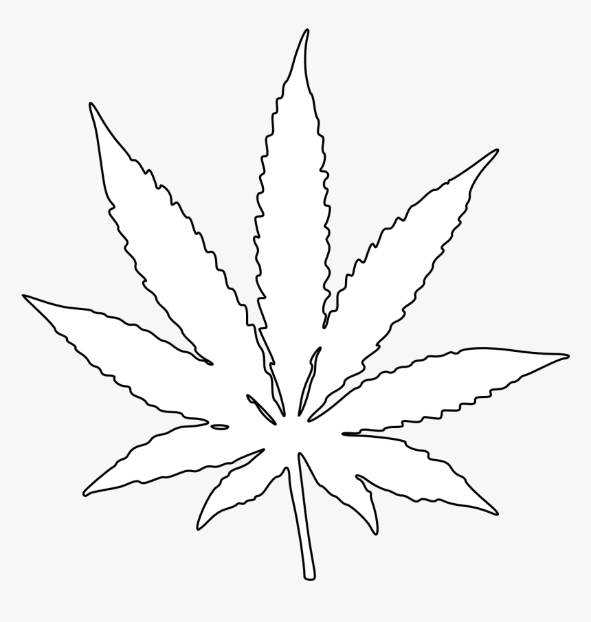 Detail Pot Leaf Outline Png Nomer 2