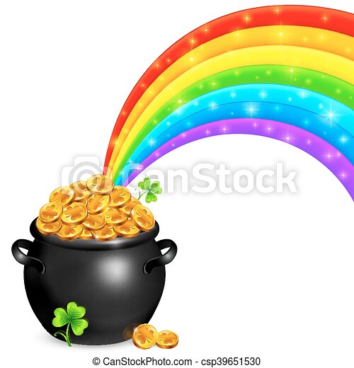 Detail Pot Of Gold Pictures Clip Art Nomer 43