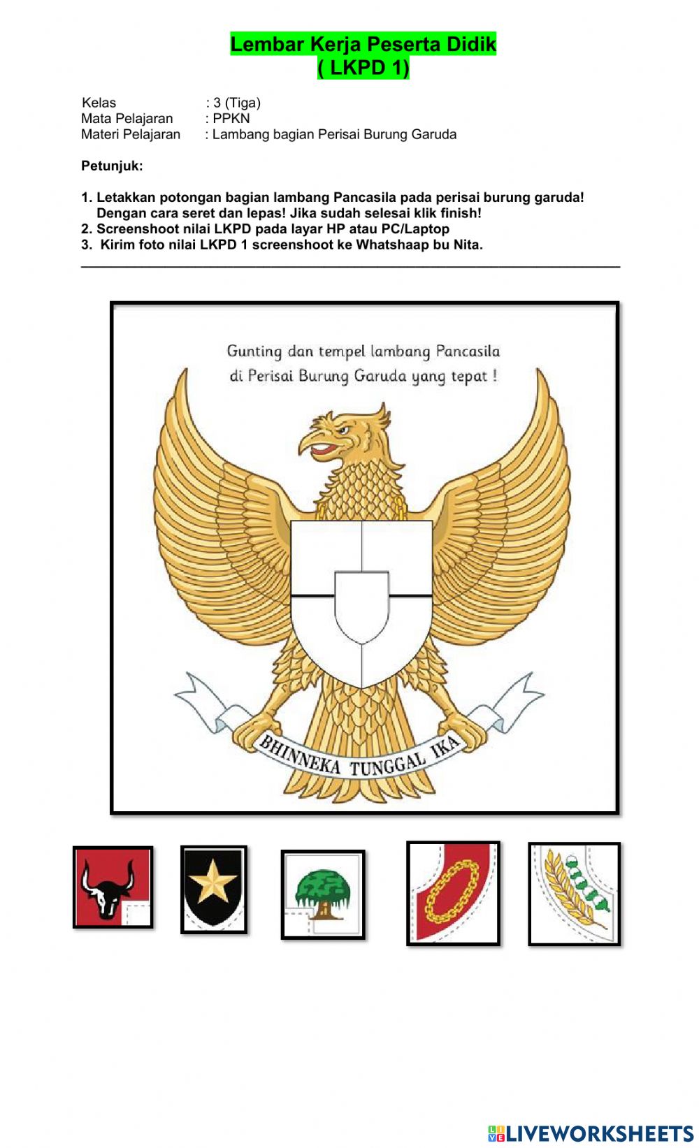 Detail Potongan Gambar Garuda Pancasila Nomer 4