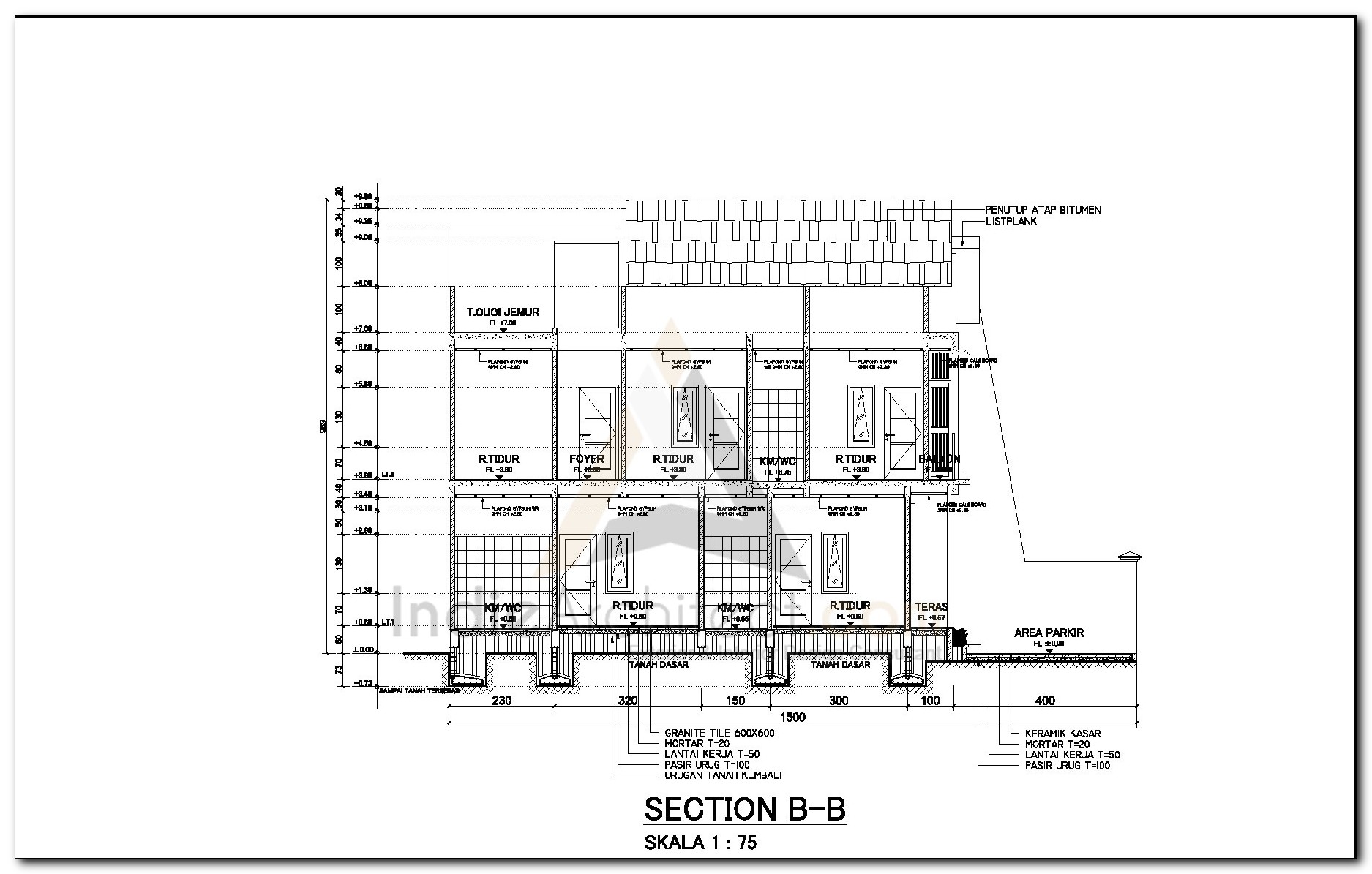 Detail Potongan Gambar Kerja Nomer 6