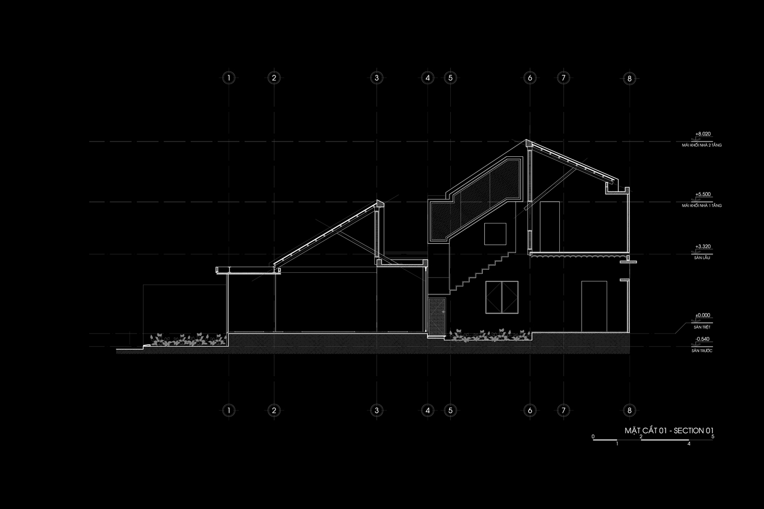 Detail Potongan Rumah Split Level Nomer 23