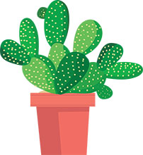 Detail Potted Cactus Clipart Nomer 10