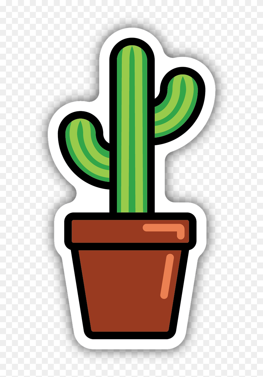 Detail Potted Cactus Clipart Nomer 37