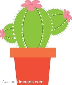 Detail Potted Cactus Clipart Nomer 40