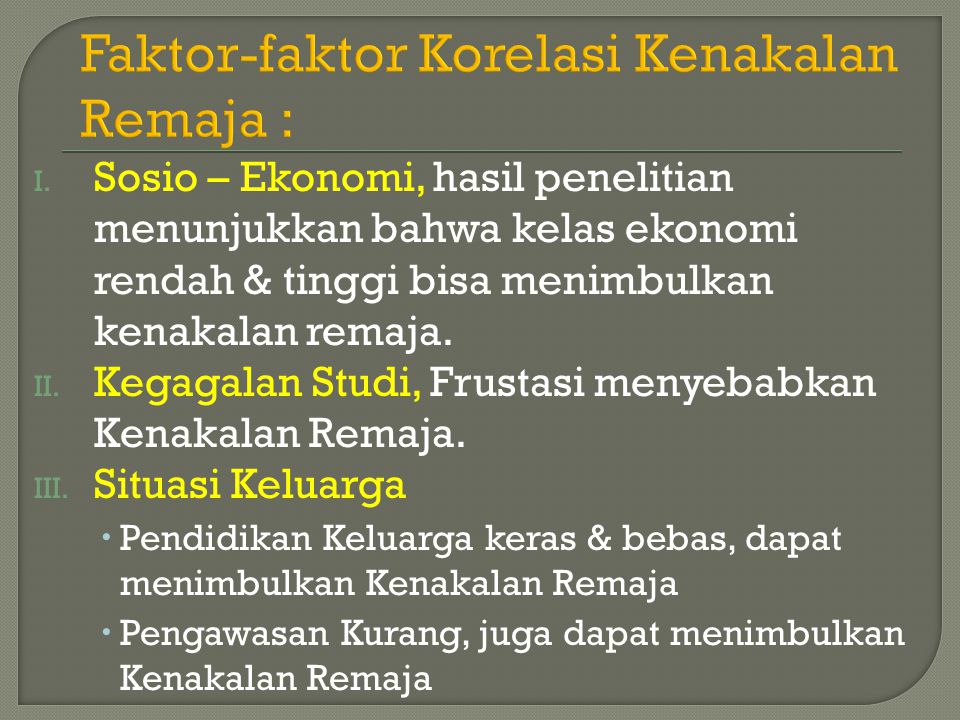 Detail Power Point Kenakalan Remaja Nomer 11