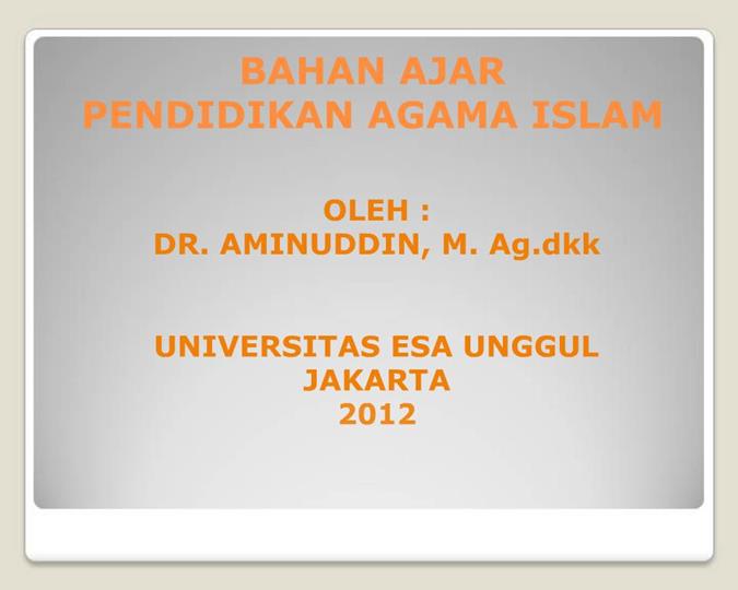 Detail Power Point Pendidikan Agama Islam Nomer 11