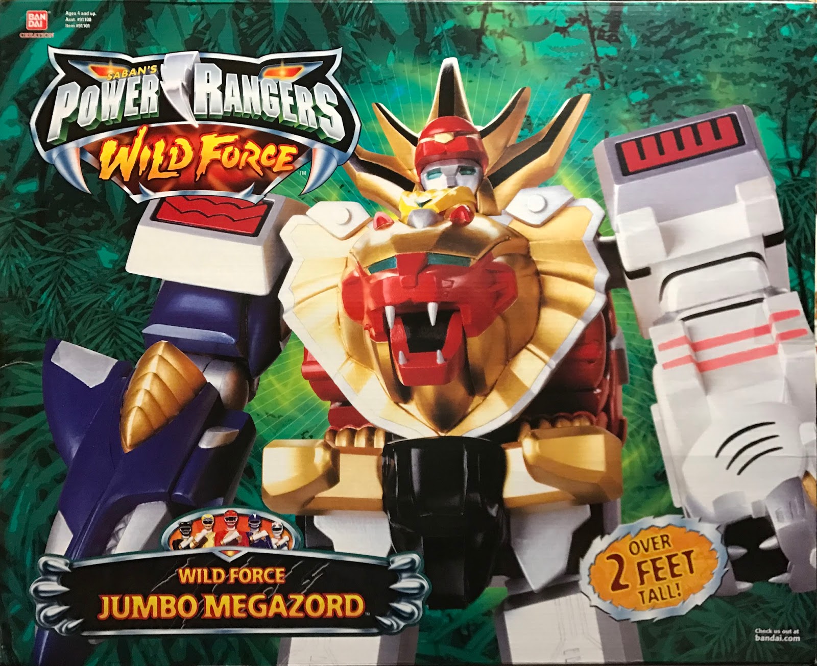 Detail Power Rangers Wild Force Megazord Nomer 37