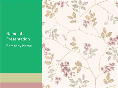 Detail Powerpoint Background Vintage Floral Nomer 23