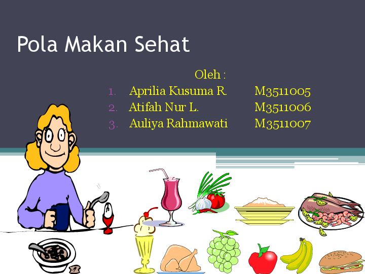 Detail Powerpoint Makanan Sehat Nomer 2